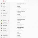YouTube search history management