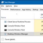 Для чего Windows запускает процесс Desktop Window Manager